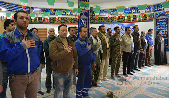 برگزاری مراسم گرامیداشت دهه فجر در کارخانه صنایع سیمان گیلان سبز