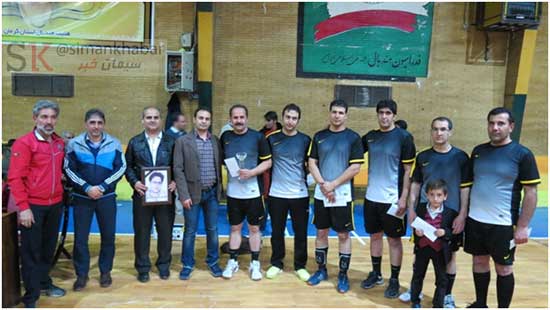 برگزاری مسابقات والیبال در شرکت سیمان ممتازان